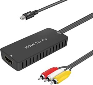 HDMI para composto ou um conversor HDMI para componente.