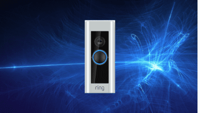 Luz Azul no Ring Doorbell