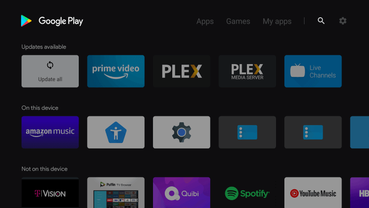 Playstore on Philips smart TV